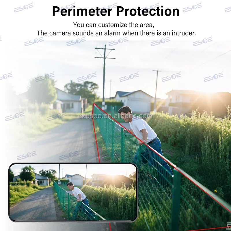 Instant push notification and email alert on smartphone when suspicious activity detected