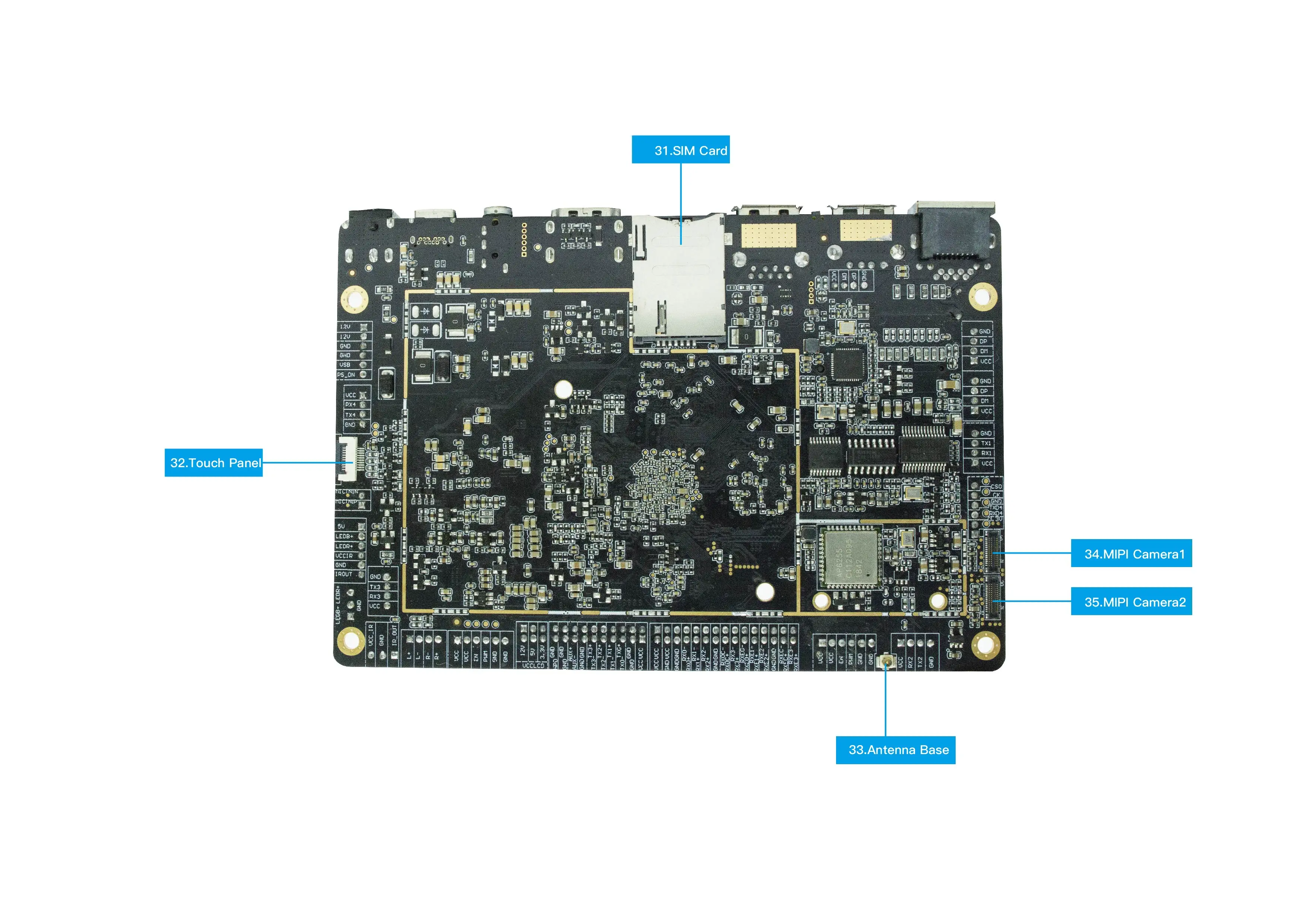 Rk3399 Android Embedded Arm Board Vending Control Board for Industrial Android Digital Signage and Display