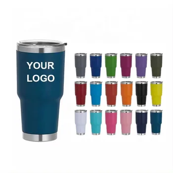 Wholesale Powder Coated Stainless Steel Vacuum Double Wall Insulated 30 Oz Car Tumbler Mug Cup 30oz Stainless Steel Tumbler