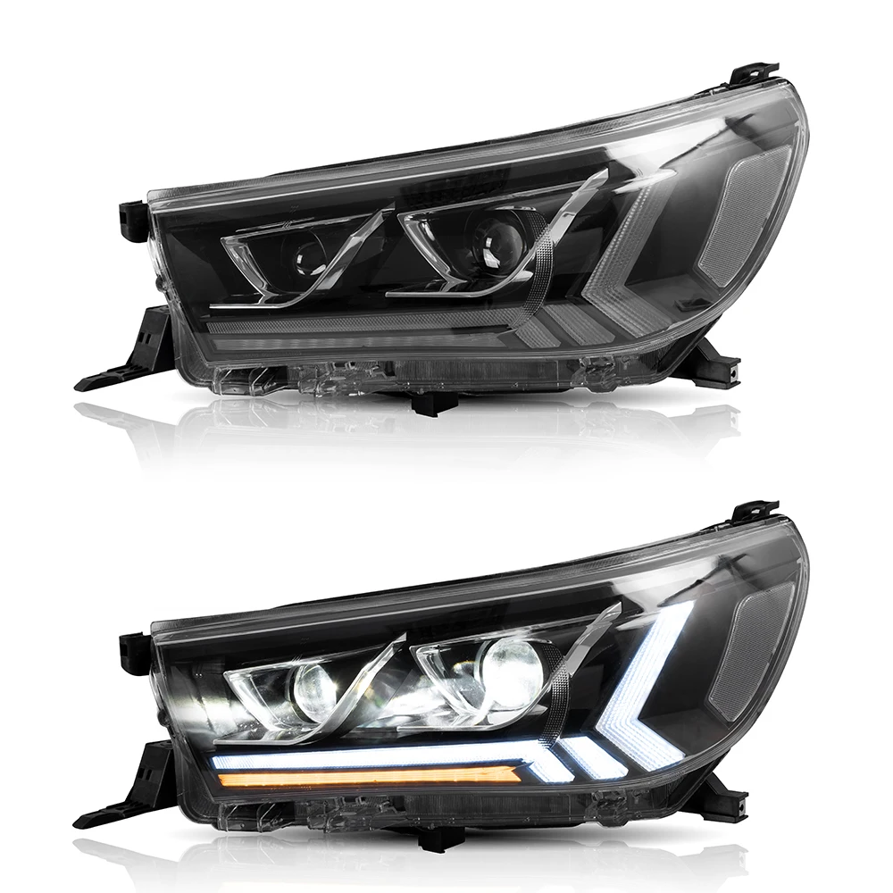 Vland High quality auto led head light system car front lamp  FOR TOYOTA HILUX vigo 2016-2019 factory