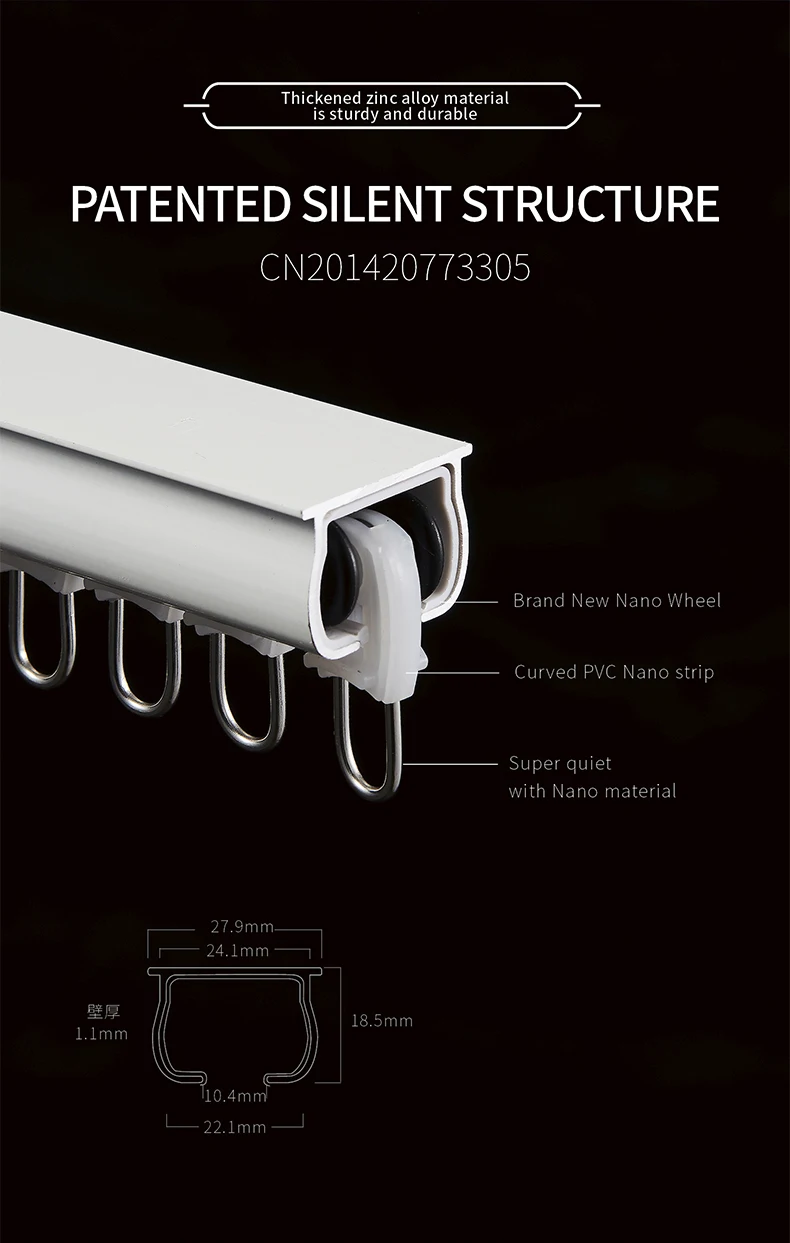 Factory Supply Heavy Duty Aluminum Curtain Track Stage Curtain Track