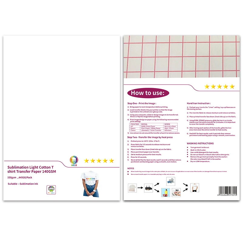 can you use sublimation ink on transfer paper