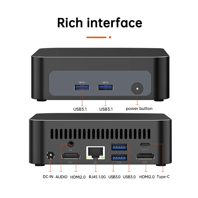 Topton Palm Gaming Mini PC AMD R7 4700U ES 3 5300U ES 2*DDR4 2*M.2