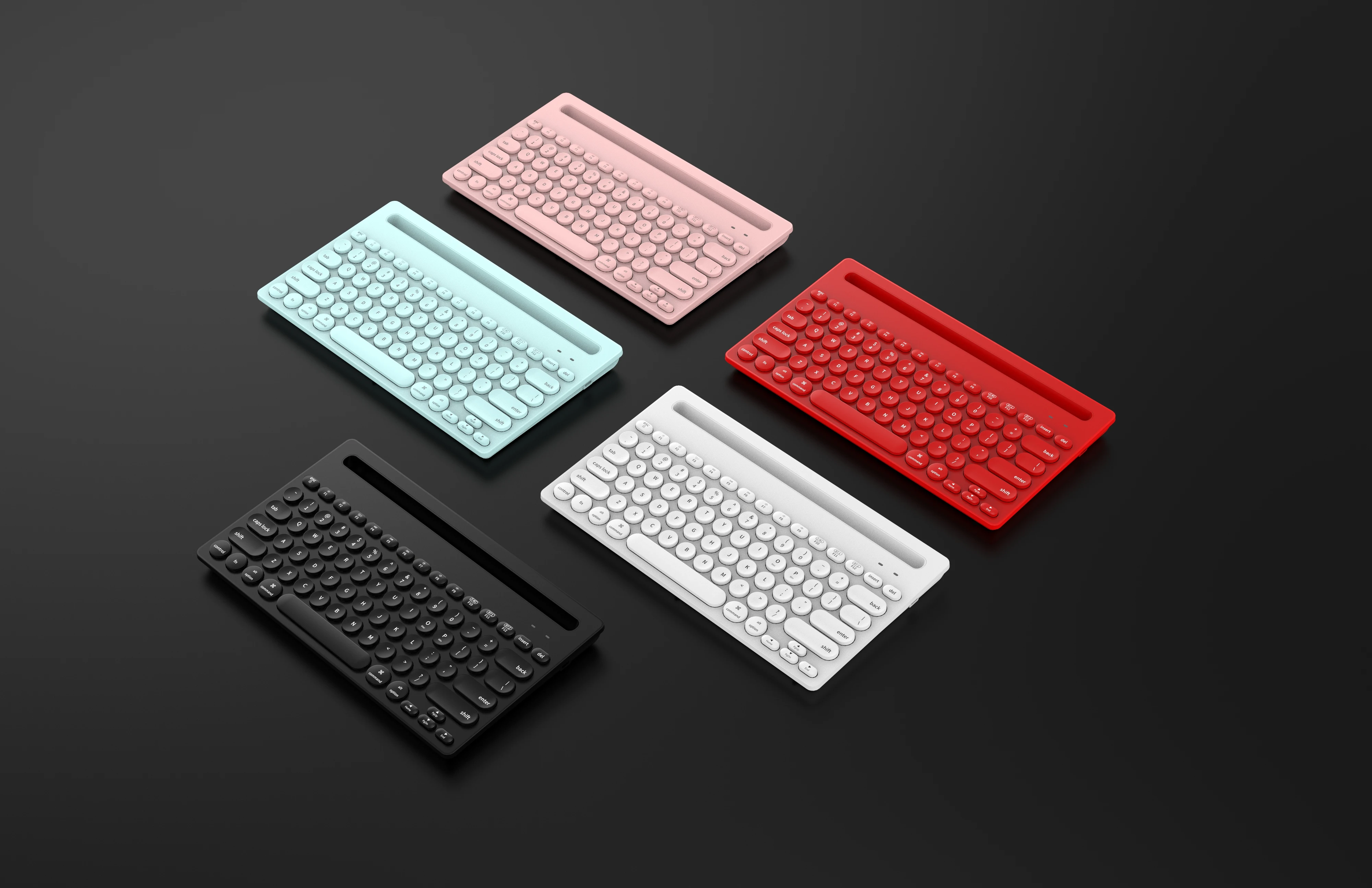FD IK3381 Wireless Keyboard Dual Channel Multi Device Universal  Wireless Keyboard Portable Slim With 20m Connection