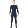 Dark blue consecutive feet draw