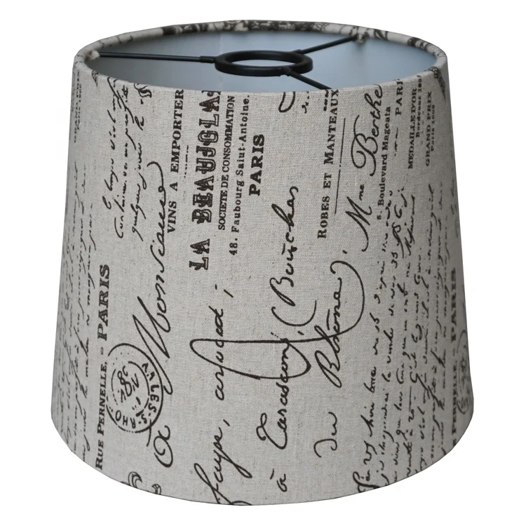 Оптовая продажа, жесткие Настенные светильники ручной работы, тканевые абажуры с принтом
