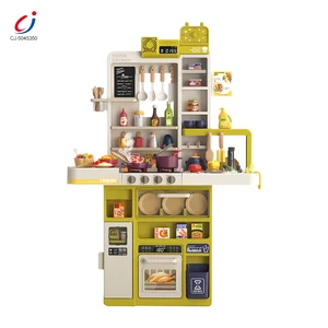 Chengji Cooking Game Pretend Play Electric Lighting Music Kids Spraying Kitchen Toy Multifunctional Montessori Kitchen Toys