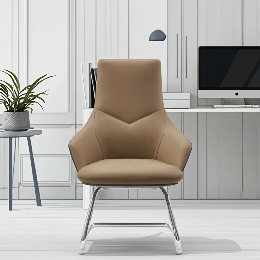 Durable Modern Ergonomic Leather Executive Student Chair 3