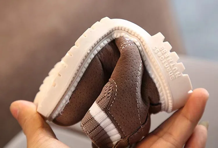 Модные Детские Ботинки Martin; Короткие ботинки с плюшевой подкладкой для мальчиков и девочек; Удобные ботинки