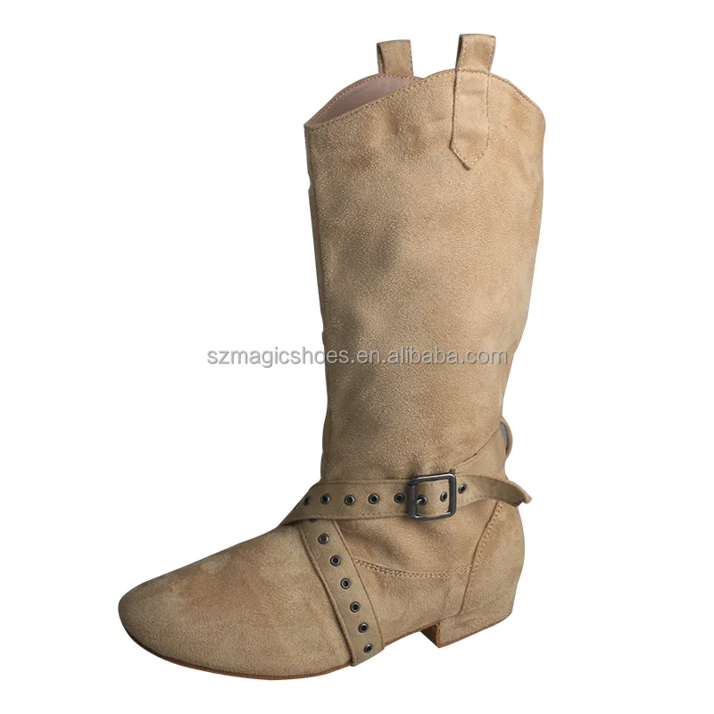 Customized Suede Sole Boot Step Women Latin Dance Boots