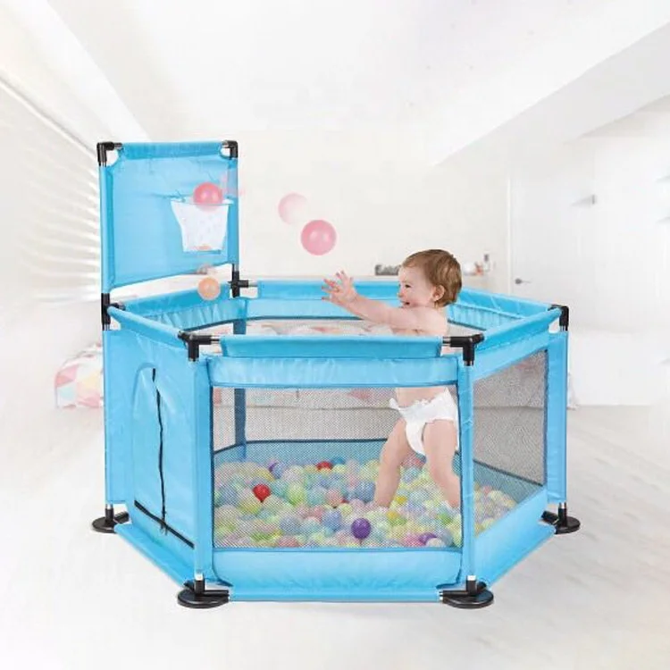 Toddler Toys Pit Balls Pool for Kids Soft Cloth Indoor Play Fence Baby with 15*Balls Piscina De Pelotas Para Ninos