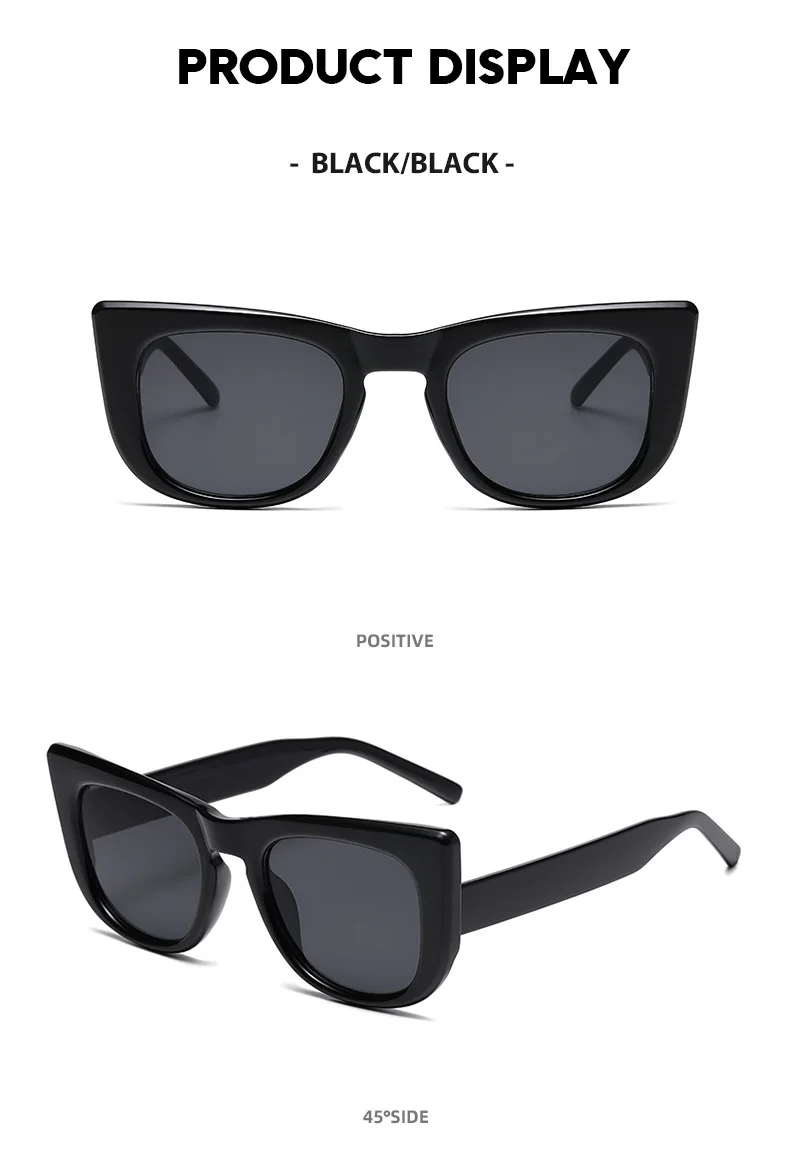 New Trend 2024 Fashion Luxury Sunglasses Women Ins Cat Eye Uv400 Beach ...