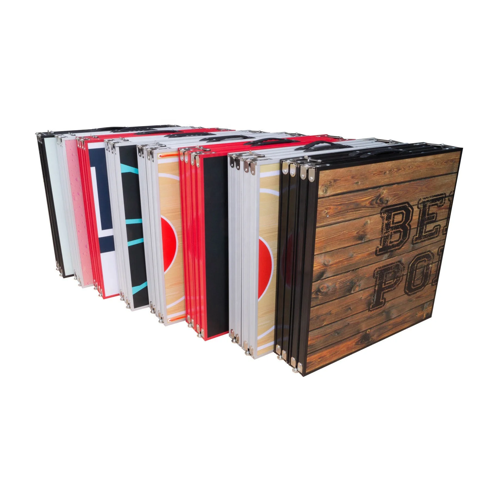 RF 8ft Custom Printing Outdoor BeerPong Table Party Waterproof Aluminum Foldable Beer Pong Table