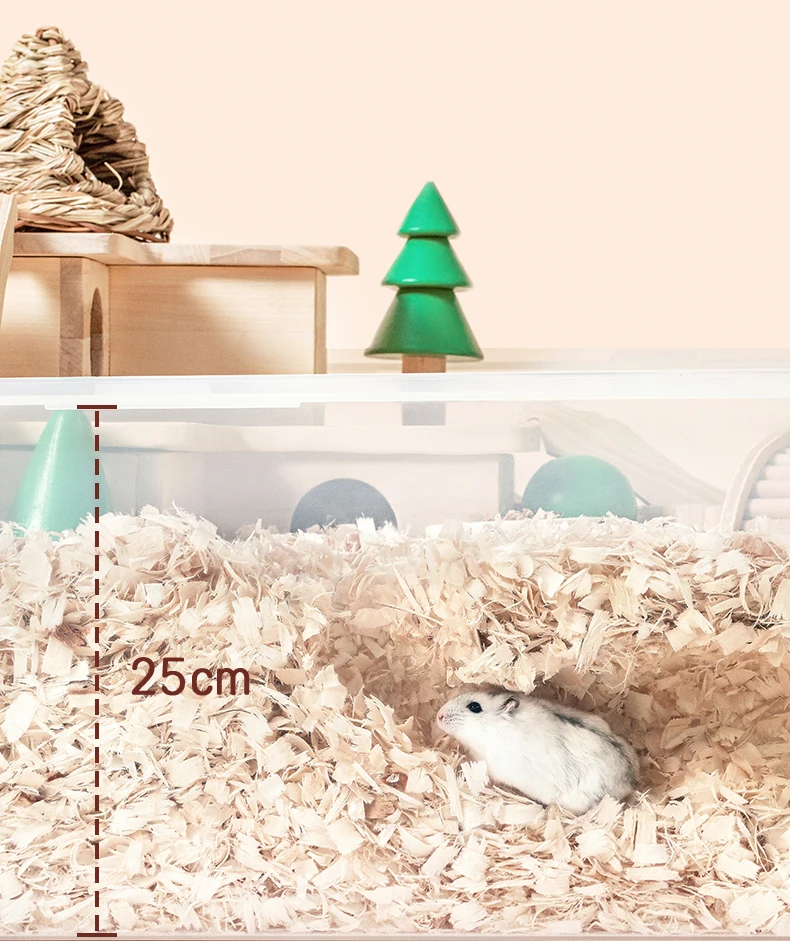 Yee Large Size Transparent Metal Hamster House Set White Acrylic ...