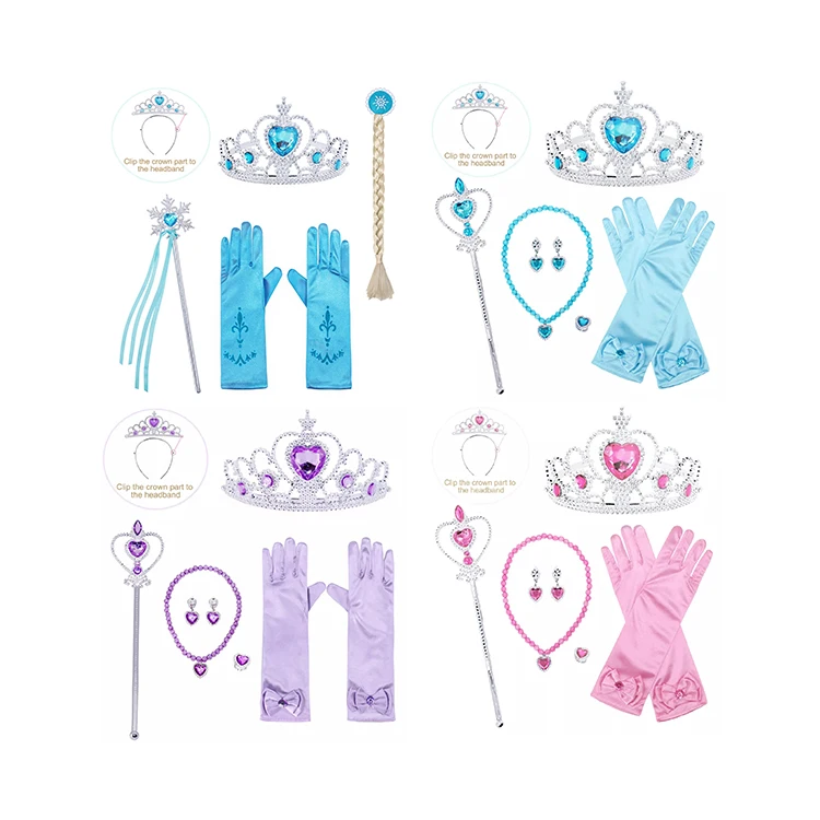 open lace back dress 18pc Beauty Playset for Kids, Princess Pretend Play Set for Girls, Inc ·  Art Creativity main image 0