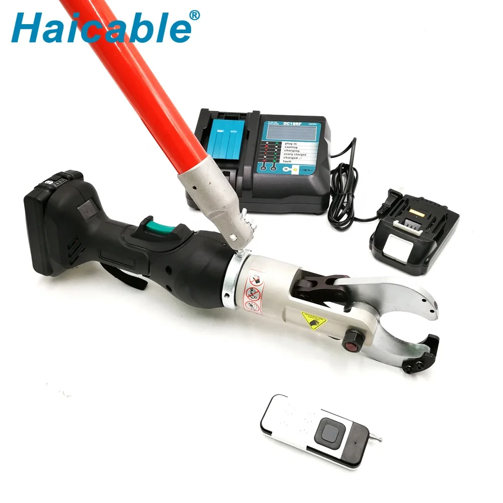 Battery Powered Cable Cutter with Insulating Rod RMS-36K Remote Control Cordless Cable Cutter