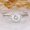 Or blanc/Diamant couleur D blanc