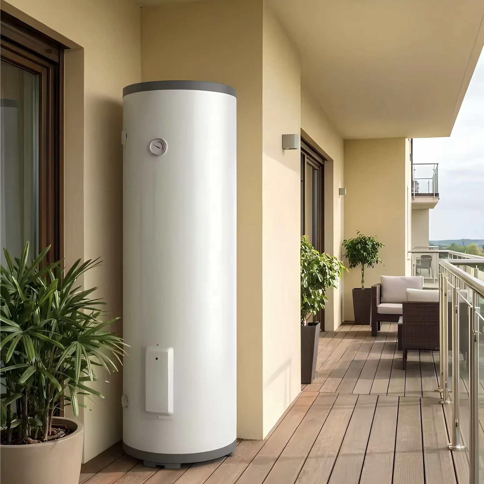 Floor Standing 500L Metal Housing Enamel Tank Electric Water Heater for Outdoor Household Hotel Use