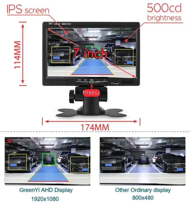 Ai Forklift Camera Device Pedestrian Detection Rear View Backup Camera