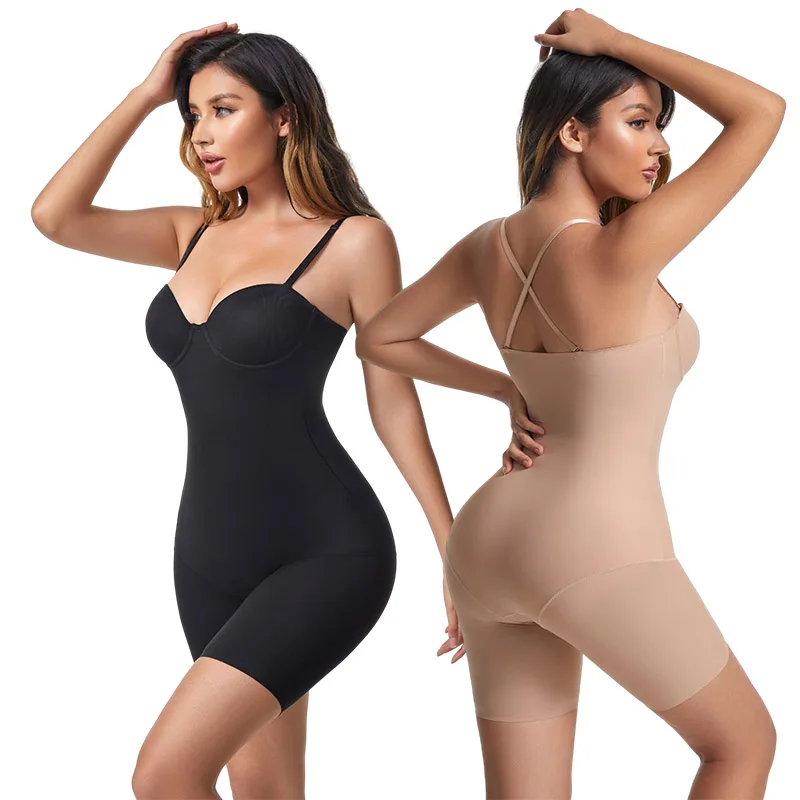 Women's Seamless Full Body Shaper Bodysuit Tummy Slimming Built-in