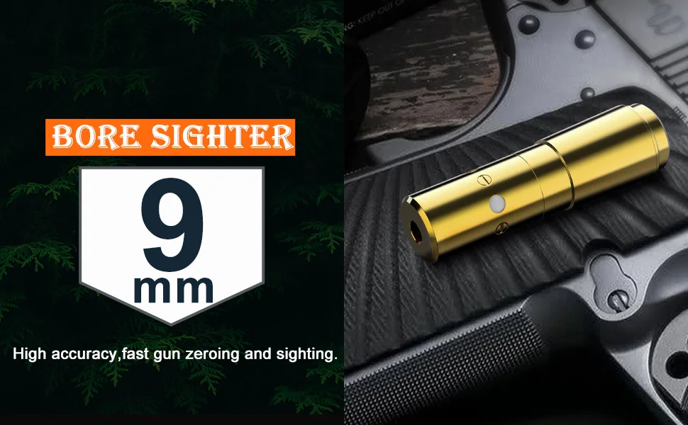 Aiming Cal 9mm Red Laser Trainig Bullet Cartridge Red Dot Laser Bore