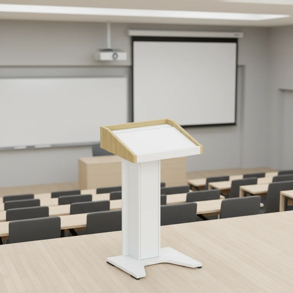 Professional Podium Lectern with Three-Section Design and ABS Connection System for Conference Hall Educational Furniture 3