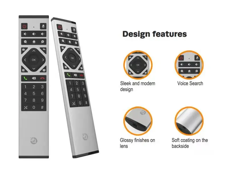 Metallic Material Ir Remote Control for Tv