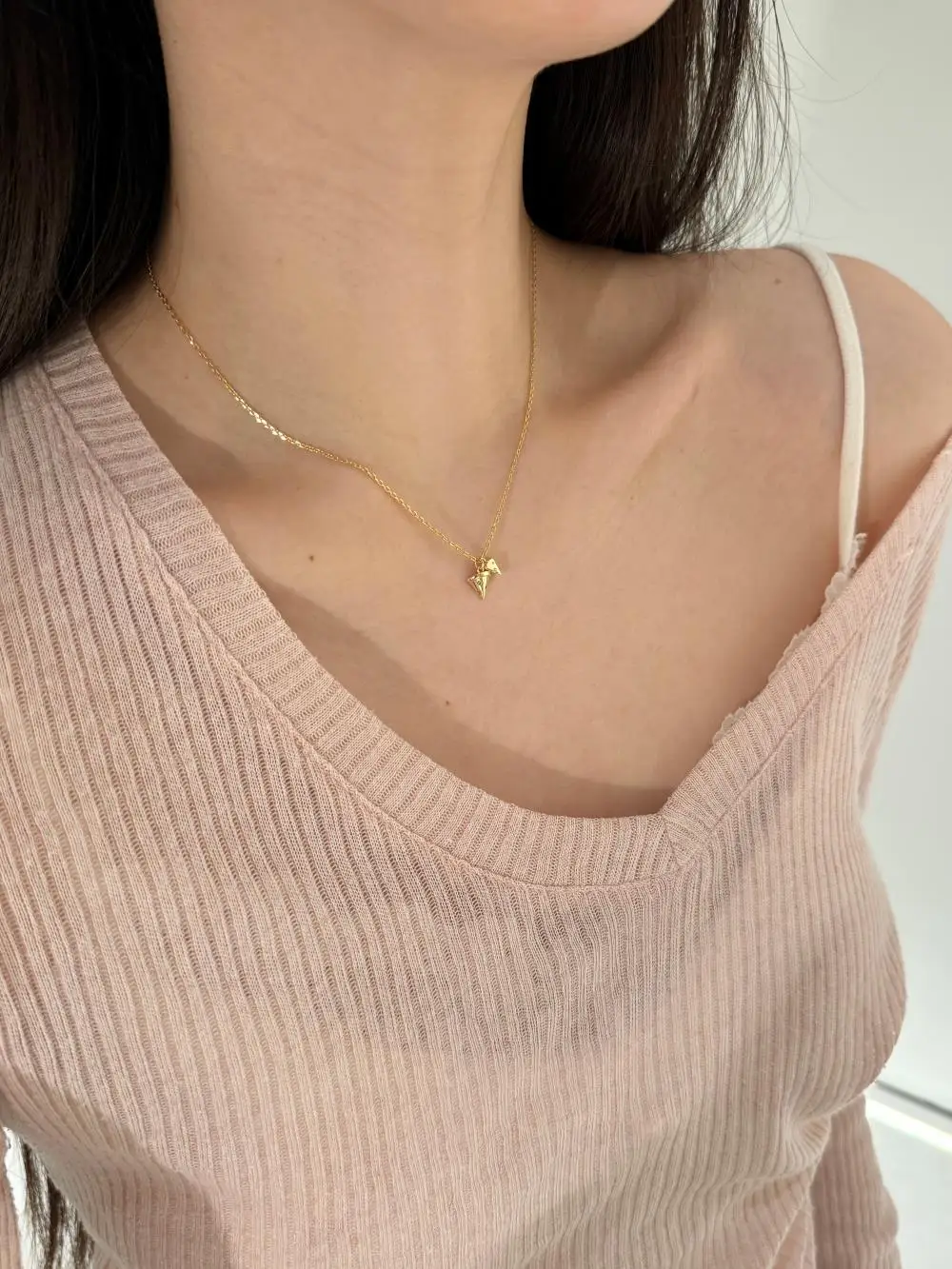KAKODIY 5A Zircon 925 Sterling Silver Fine Jewelry for Women 14K Gold Plated Pendant Cheese Necklace detail 9