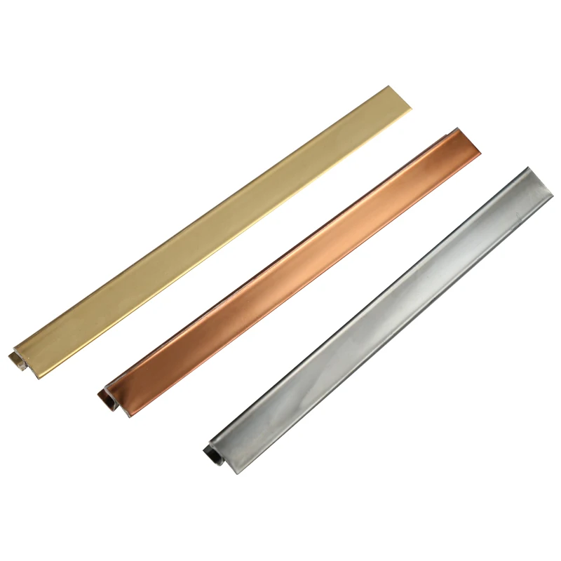 Customized Tile Trim Stainless Tile Profiles Decoration High Quality Stainless Steel Tile Trim For Wall Corner Protection