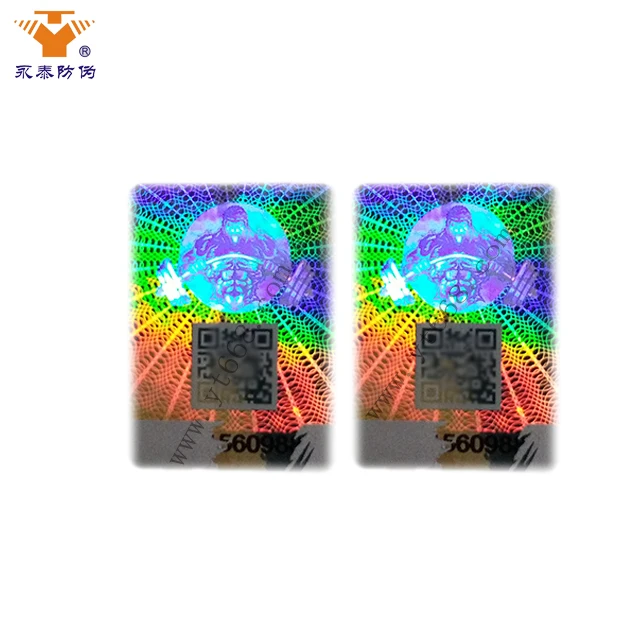 Security Scratch off Hologram Label Sticker Printable Hologram Sticker Laser Label Scratching off Sticker