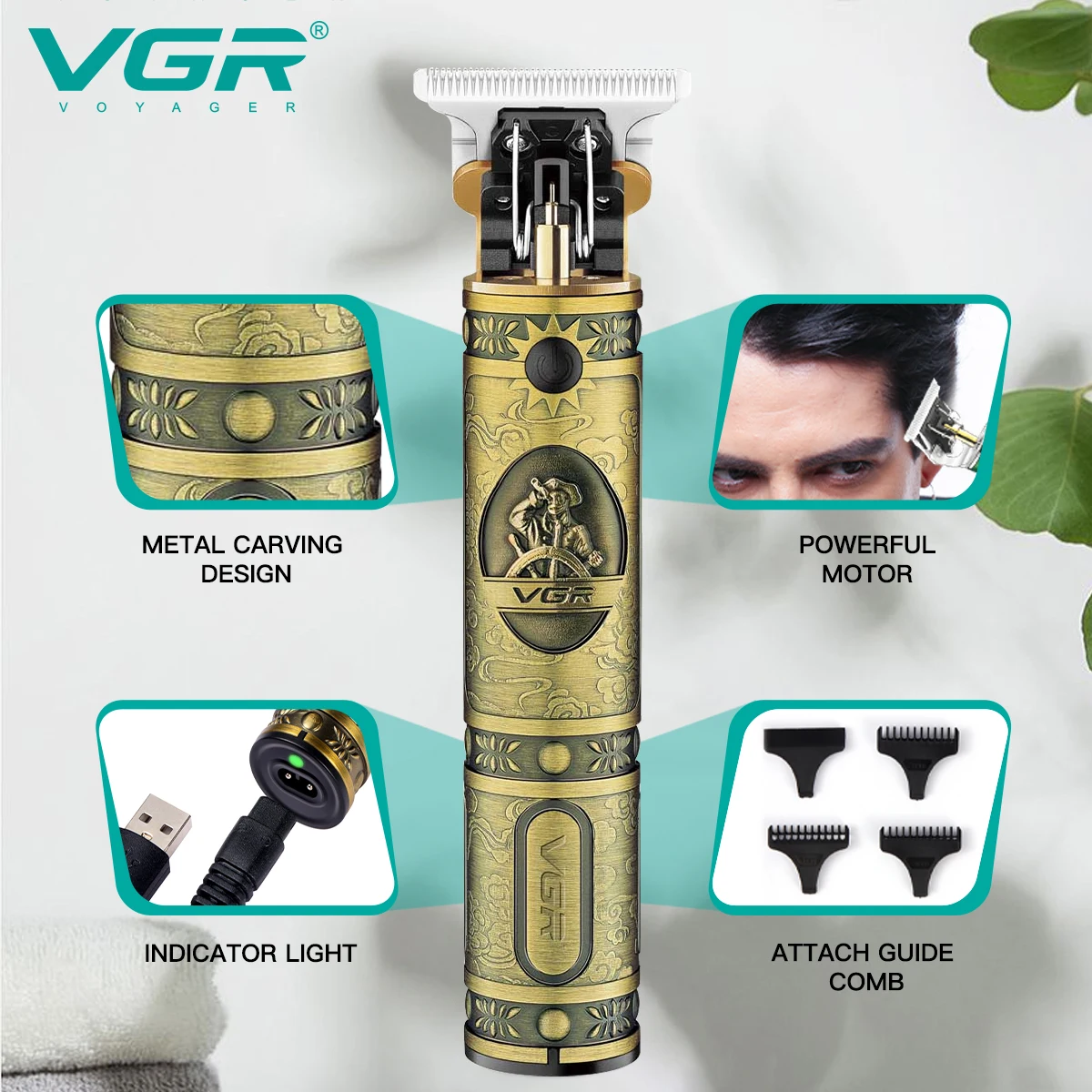 Hot Selling VGR V085 Professional Rechargeable Vgr 085 Man Hair Cutting Trimmers