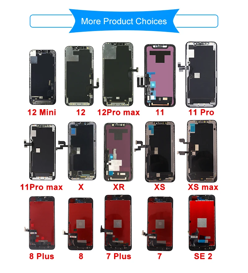 iPhone 13ディスプレイ交換用OLED、iPhone X、12、12 mini、13、13 Pro