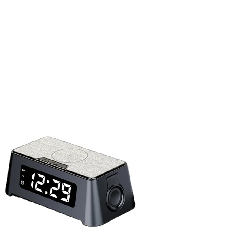 Hot Fourpart 1 Alarm Clock Wireless Charging Station15w Shrinkable