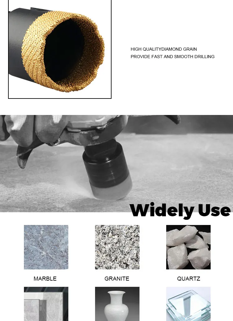 dry porcelain drill 5/8''-11 / m14 Crown Ceramic Tile Drill Bits Granite Marble Hole Saw details