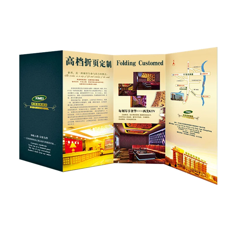 
Цветной рекламный плакат CMYK с индивидуальным дизайном, альбом A5 copperte paper printing 