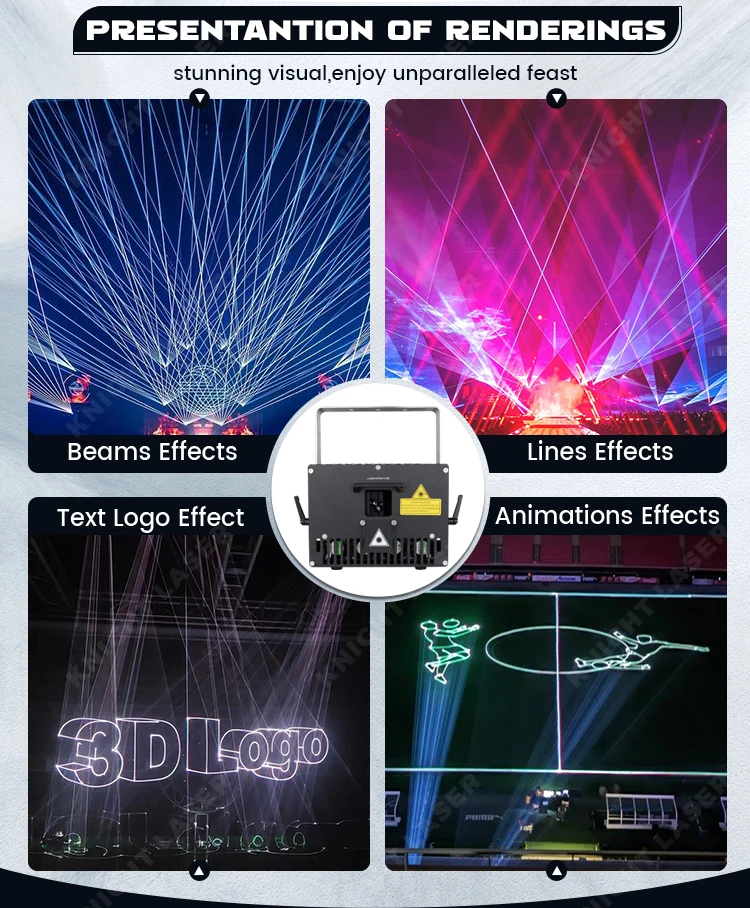 Outdoor Waterproof Concert Stage Animation - RGB Laser