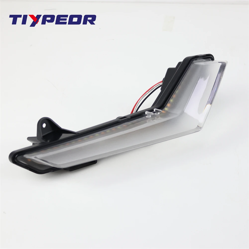 TIYPEOR for ATV UTV Flowing LED Turn Signal Light DRL Front Headlight for Defender 2020+ Defender MAX 2020+Commander 2021 details