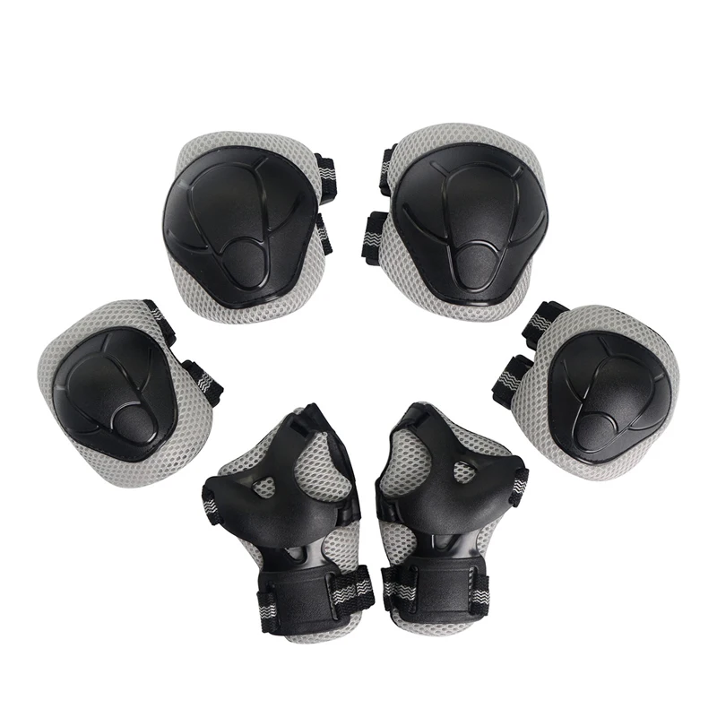 Set De Protections Enfant 6 En 1 - Coudières, Genouillères, Protège-poignets - Skate, Roller, Vélo