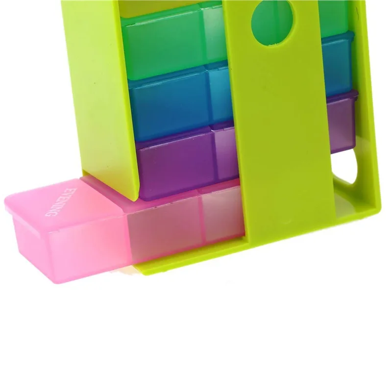 Customized Color PP Material Weekly Journey Vitamin Medicine Organizer 7 Days Weekly Pill Box