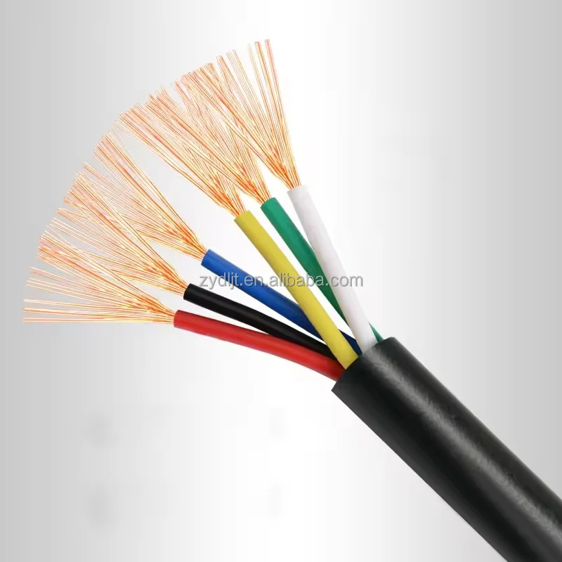 CE CCC Großhandel Kabel und Draht 3-adriges 1,5mm flexibles Kupferkabel RVV H05vv-f 3-adriges Kabel