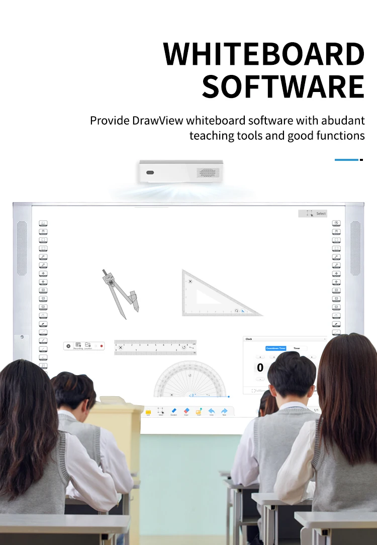 China Factory Whiteboard 96inch Portable Interactive Whiteboard Device