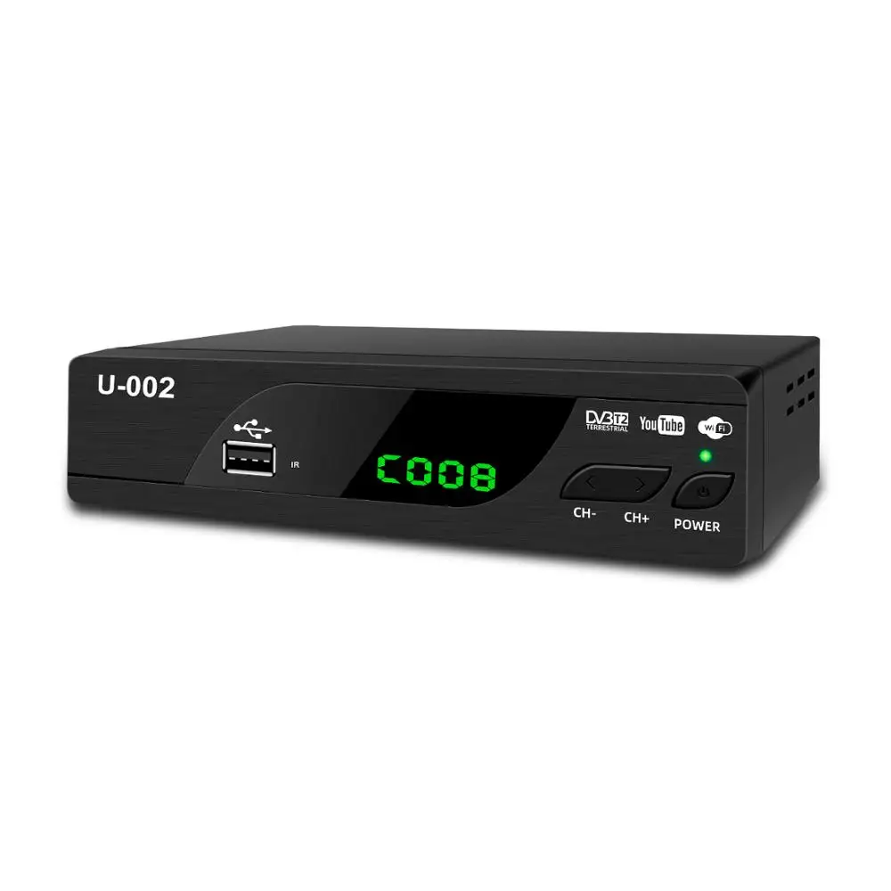 JUNUO Smart  TV Box  DVB-T2 Set Top Box. /TV Receiver/TV Converter for Albania  Full Hd TV Decoder