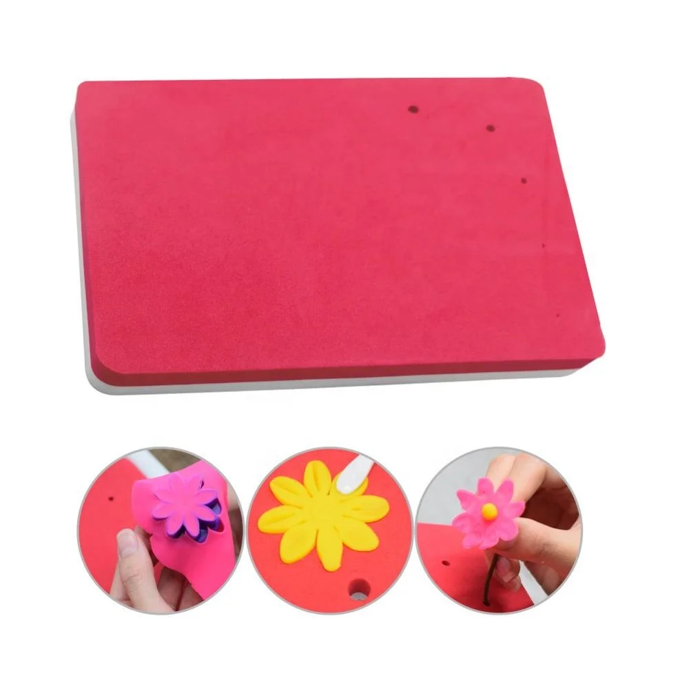 Fondant Shaping Sponge Pad 2 stks Suiker Bloem Gum Pasta Modellering Schuim Lade Drogen Golvend Mat Voor Keuken Bakken Sugarcraft