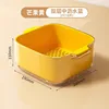 Mango Yellow Double-Layer Drain Basket [Medium Size]