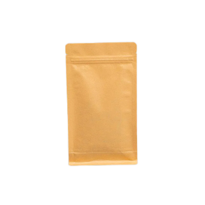 Yurui 1lb Custom Printed Plastic 12 Oz Flat Bottom Kraft Paper Coffee Bags Packaging With Valve And Zipper