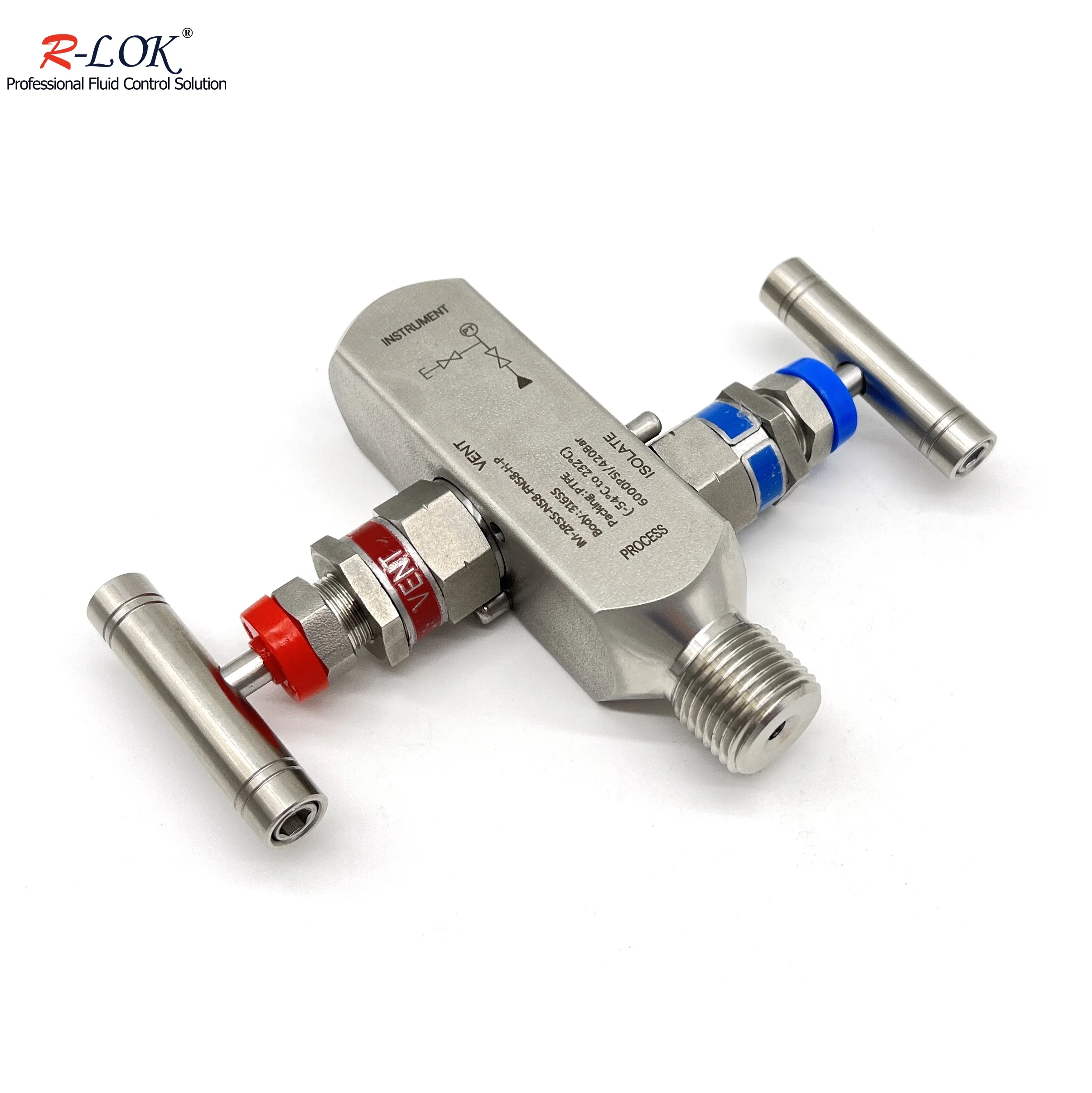 Double Block and Bleed Valve Gas Flow Gauge Valve Instrumentation Stainless Steel 2 Way Block and Bleed Valve Manifolds
