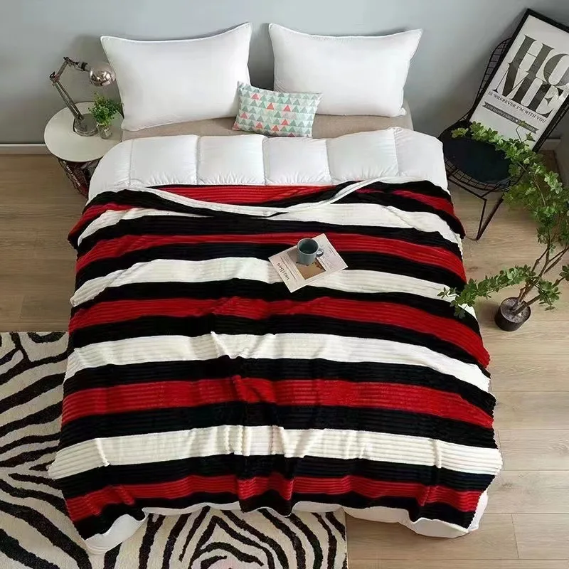 Super Soft Lightweight Flannel Fleece Blanket For Bed Couch Throw