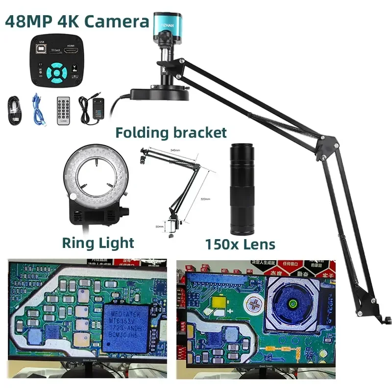 Digital microscope camera Hayear HY-1139, 34MP sensor, 0.5x magnification, HDMI output, USB communication Digital microscope camera Hayear HY-1139, 34MP sensor, 0.5x magnification, HDMI output, USB communication