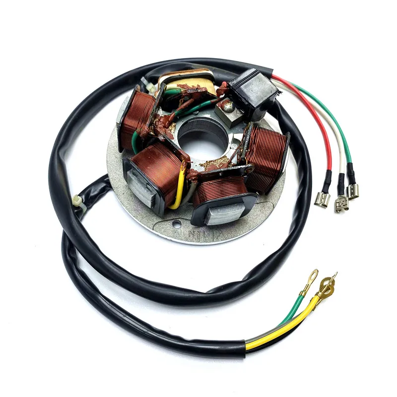VESPA 125ET3プリマベーラ 用ジェネレータコイル 取り外し品 186974 プリマベーラ ET3 125 CCM VMB1T 用マグネトーステーターコイル