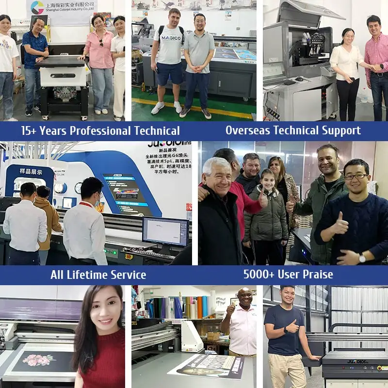 Jucolor High Resolution Rubber UV Printer A2 Size 4060 Flatbed UV Printer for Silicon Gel Watch Belt